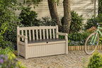 Keter Eden 265L Storage Bench - Beige And Brown