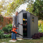 Keter Darwin 6 x 4ft Shed - Grey