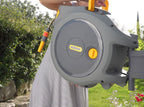 Hozelock Auto Reel 30m Wall Mounted Hose Reel – Automatic Rewind with Premium Anti-Kink Hose